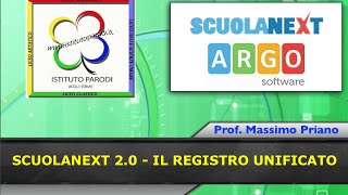 ScuolaNext 20  Il registro unificato [upl. by Enalahs126]