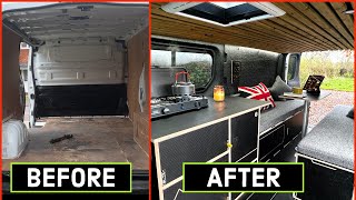 DIY Camper van conversion IN 10 MINUTES  Full build TIMELAPSE [upl. by Isoais]