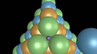 Cubic Close Packing tetrahedral hole of Zinc Blende  Sphalerite [upl. by Lourie]