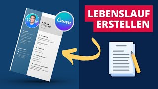 Lebenslauf erstellen mit Canva inkl Tipp für viele Gespräche [upl. by Ymot145]