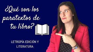 Partes de un libro  paratextos [upl. by Sadiras]