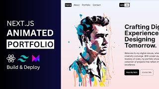 Nextjs Animated Portfolio Website with Framer Motion amp Tailwind CSS  Nextjs Beginner Project [upl. by Mathias151]