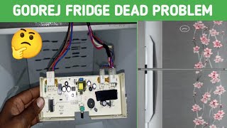 godrej eon refrigerator not working how to repair  godrej double door refrigerator is not pcb short [upl. by Shirlee362]