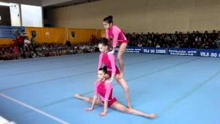 Gymnastics  Acrobatic Portuguese district championship  WG Juvenile ACM [upl. by Weibel]