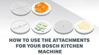 How to use the attachments for your Bosch Kitchen Machine [upl. by Itsa193]