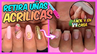 Como quitar uñas postizas  fácil y sin dolor [upl. by Eronel]