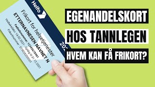 Hvem kan få frikort for tannbehandling og hvor mye dekker det [upl. by Trilley415]