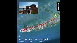 Running 15 miles to Key West the southernmost halfmarathon plus [upl. by Ciredor]