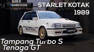 MODIFIKASI CONVERT TURBO GANTENG  Toyota Starlet Kotak 1989 ‼️ DARSVLOG [upl. by Oinotnanauj]