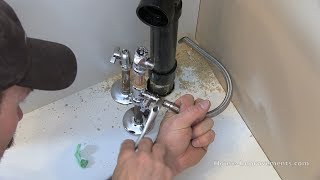 How To Install A Water Line To Your Fridge Pex amp Copper [upl. by Ennaus]