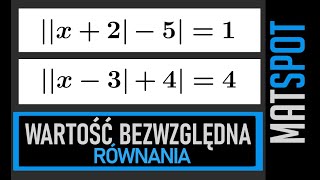 Równania z wartością bezwzględną  rozszerzenie 1 [upl. by Ardisj]