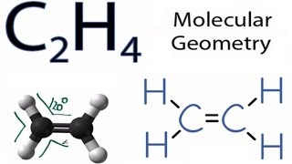 C2H4 Molecular Geometry  Shape and Bond Angles [upl. by Nikolai]