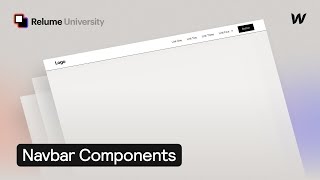 Webflow Navbar Tutorial  Relume Library [upl. by Dnaltiac]