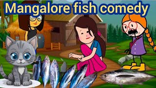 Mangalore fish comedy  achucomedy achucartoonkannada tweencraftcomedyvideo sistersfight [upl. by Anoyek]