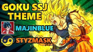 DBZ Goku SSJ Transformation Epic Metal Cover US OSTMajinBlue feat Styzmask [upl. by Jaddo]