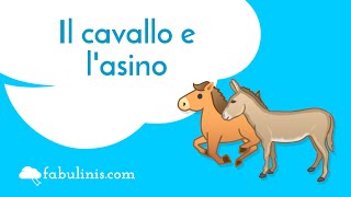 Il cavallo e lasino 🐎 favole di Esopo raccontate [upl. by Longan]