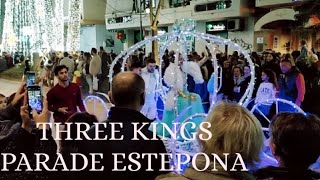 3 KINGS PARADE IN ESTEPONA SPAIN GRAN CABALGATAREYES MAGOS 2023 [upl. by Anis23]