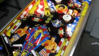 Playing a game on Gottliebs Rocky Pinball Machine [upl. by Eelarac]