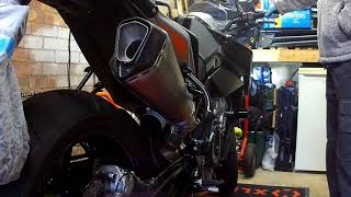 Exhaust Sound KTM 790 Duke  Mivv Delta Race exhaust [upl. by Sundberg]