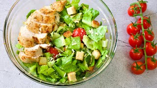 Chicken Caesar Salad Recipe Easy  Easy Chicken Salad recipe For Weight loss [upl. by Wallinga]