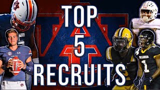 GENERATIONAL TALENT Auburn Tigers Top 5 Recruits 2022 [upl. by Arlin]