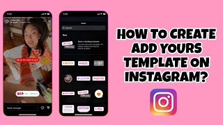 HOW TO CREATE ADD YOURS TEMPLATE ON INSTAGRAM  ADD YOURS TEMPLATES INSTAGRAM [upl. by Lewej485]