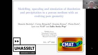 Simulation of Dissolution and Precipitation in a Porous Medium with an Evolving PoreScale Geometry [upl. by Luehrmann859]