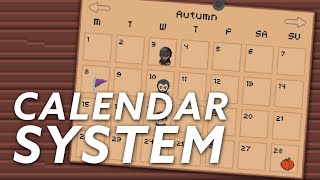 Create A Farming Game in Unity Calendar System  Inspired by Stardew Valley [upl. by Ottinger353]