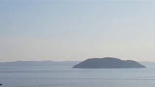 Kelyfos island Turtle island viewed from Neos Marmaras Sithonia Greece 2018 [upl. by Mulvihill]