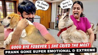 Good Bye Forever  She Cried the Most  Prank Gone Super Emotional amp Extreme [upl. by Dannie]