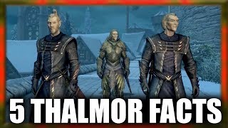 Skyrim  5 Thalmor Facts  Elder Scrolls Lore [upl. by Llednil]