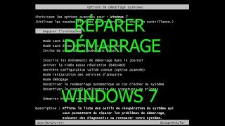 TUTO Comment réparer le démarrage de Windows 7 [upl. by Nylecyoj458]