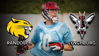 Randolph WildCats vs Lynchburg Hornets Mens Lacrosse [upl. by Yarb89]