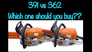 Stihl ms 391 vs ms 362 chainsaw which is the best chainsaw [upl. by Ylurt296]