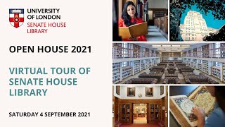 Open House 2021  Virtual Tour of Senate House Library [upl. by Jessy614]