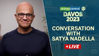 LIVE Davos 2023  Conversation With Satya Nadella CEO Microsoft [upl. by Hiasi]