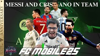 Ronaldo Messi same team in FC Mobile  🔴 FC Mobile LIVE  nexadevil  fcmobile [upl. by Agnimod]