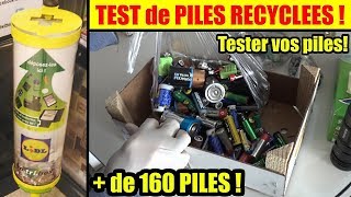 Test de piles gratuites recyclées  jetées  tester vos piles avant de les recycler [upl. by Lenaj]