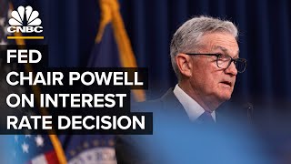 Federal Reserve Chair Jerome Powell speaks after Fed holds interest rates steady — 92023 [upl. by Erodisi216]