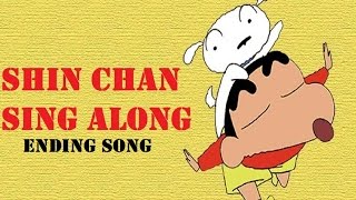 शिन चैन शिन चैन प्यारा प्यारा Shin Chan Ending Song Hindi  With lyrics for Sing Along [upl. by Annav]