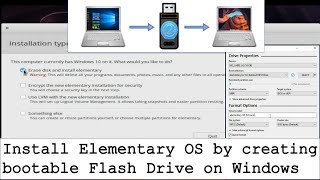 Install Elementary OS by creating bootable Flash Drive on Windows [upl. by Ashman956]