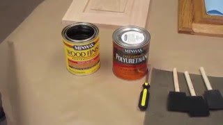 How to stain replacement cabinet doors [upl. by Manas836]