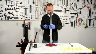 KL250 Super Sherpa Fork Assembly  Online Sherpa Manual Cyclepediacom [upl. by Etrem]