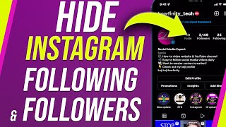 How To Hide Instagram Following and Followers List [upl. by Edaw479]