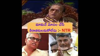 Sr NTR About Chandrababu Vennupotu  Jr NTR Fans  Balakrishna Flexi  NTR Ghat [upl. by Rayham]