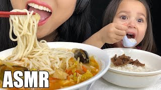 ASMR SPICY KOREAN SEAFOOD NOODLE JJAMPPONG  MONGOLIAN BEEF MUKBANG Eating Sounds  ASMR Phan [upl. by Eldridge]