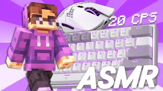 Thocky Keyboard  Mouse Sounds ASMR HANDCAM  Hypixel Bedwars [upl. by Lalise]