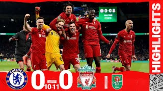 Highlights Chelsea 00 Liverpool  Kelleher the hero as Reds win the Carabao Cup on penalties [upl. by Emelita687]