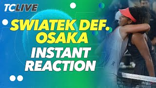 Iga Swiatek Survives Second Round Battle With Naomi Osaka  2024 Roland Garros [upl. by Archangel]