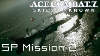 SP Mission 2 Anchorhead Raid DLC  Ace Combat 7 [upl. by Razid]